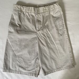 Boys French Toast Tan Beige Khaki Adjustable Waist Shorts Size 16